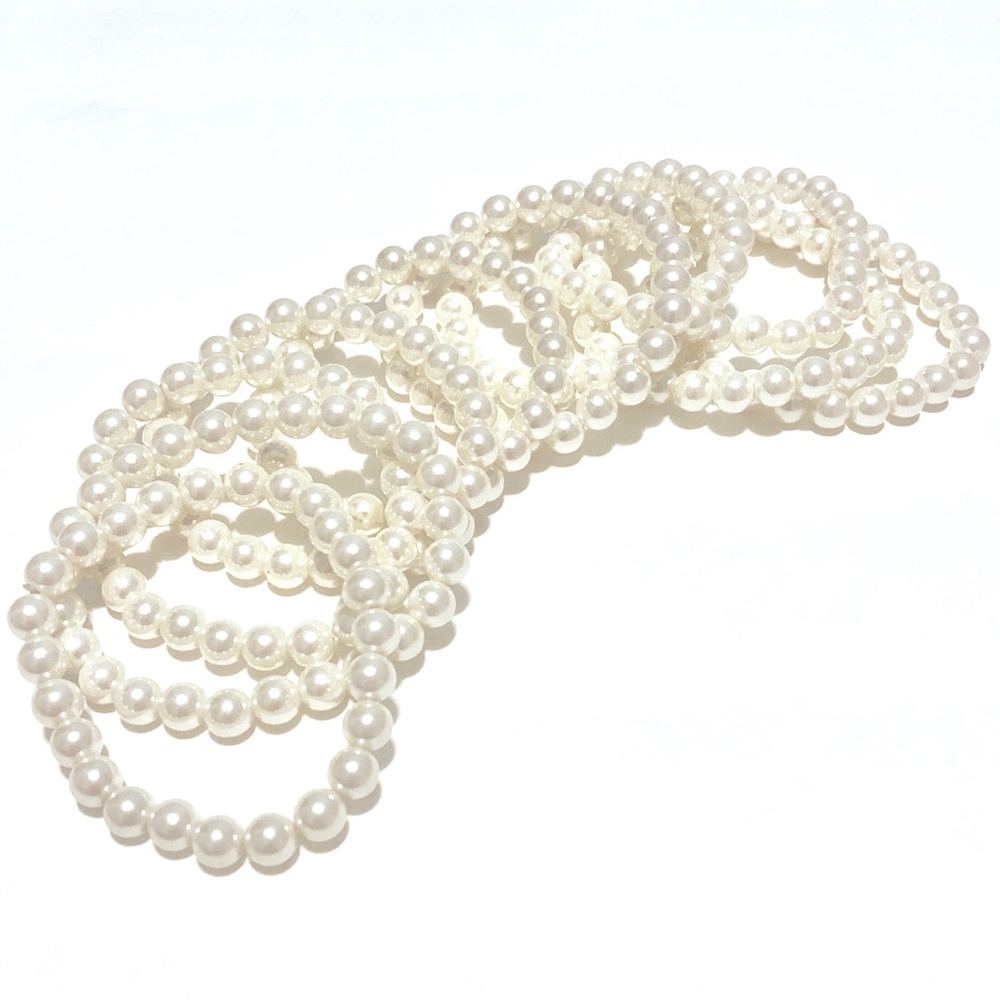 NWOT Set of 10 Pearl Bracelets